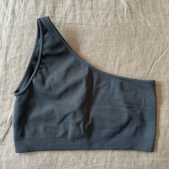 SET Active Sculptflex Ribbed One Shoulder Bra - Picture 2 of 7